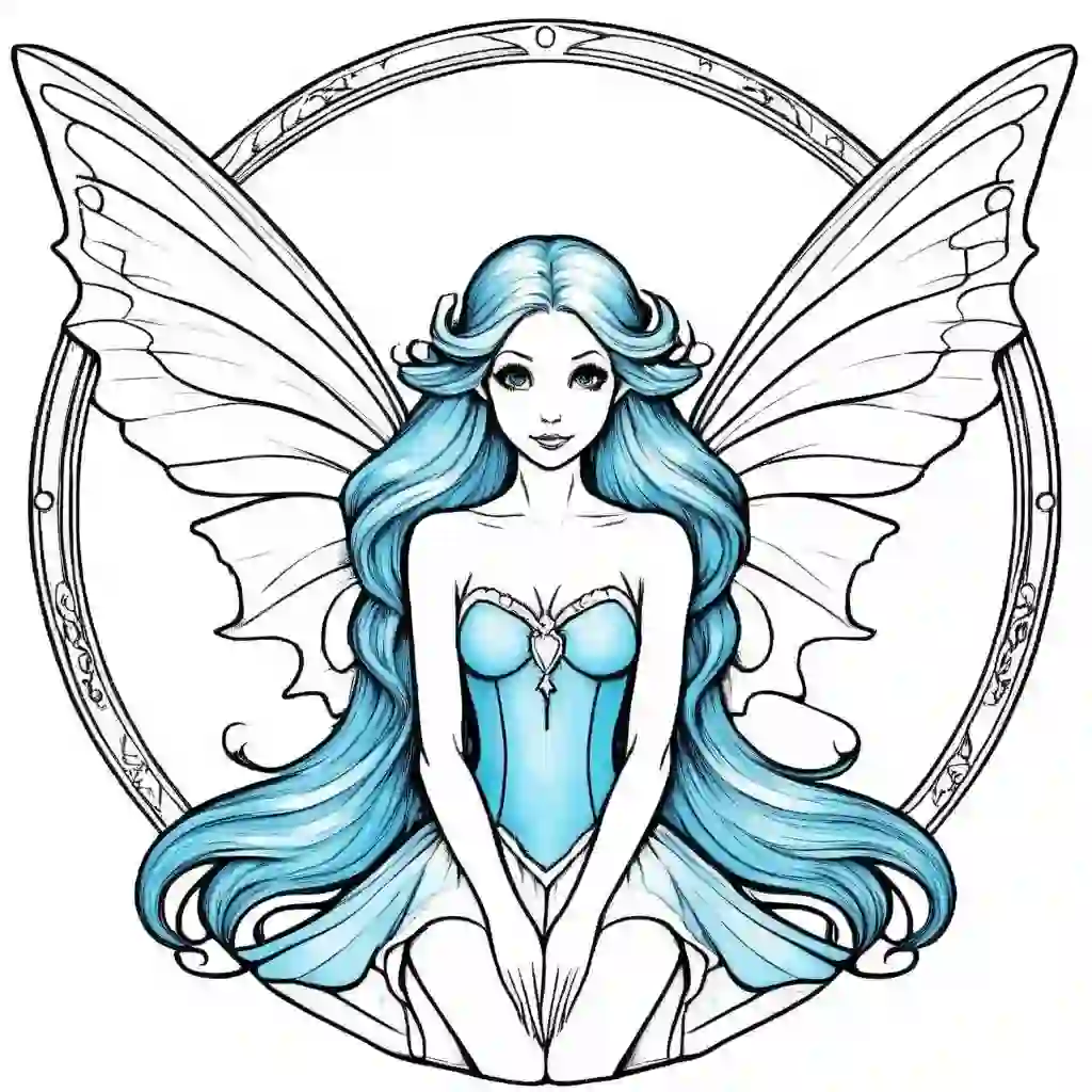 Blue Fairy coloring pages